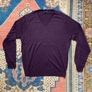 Jcrew v-neck cotton sweater Medium